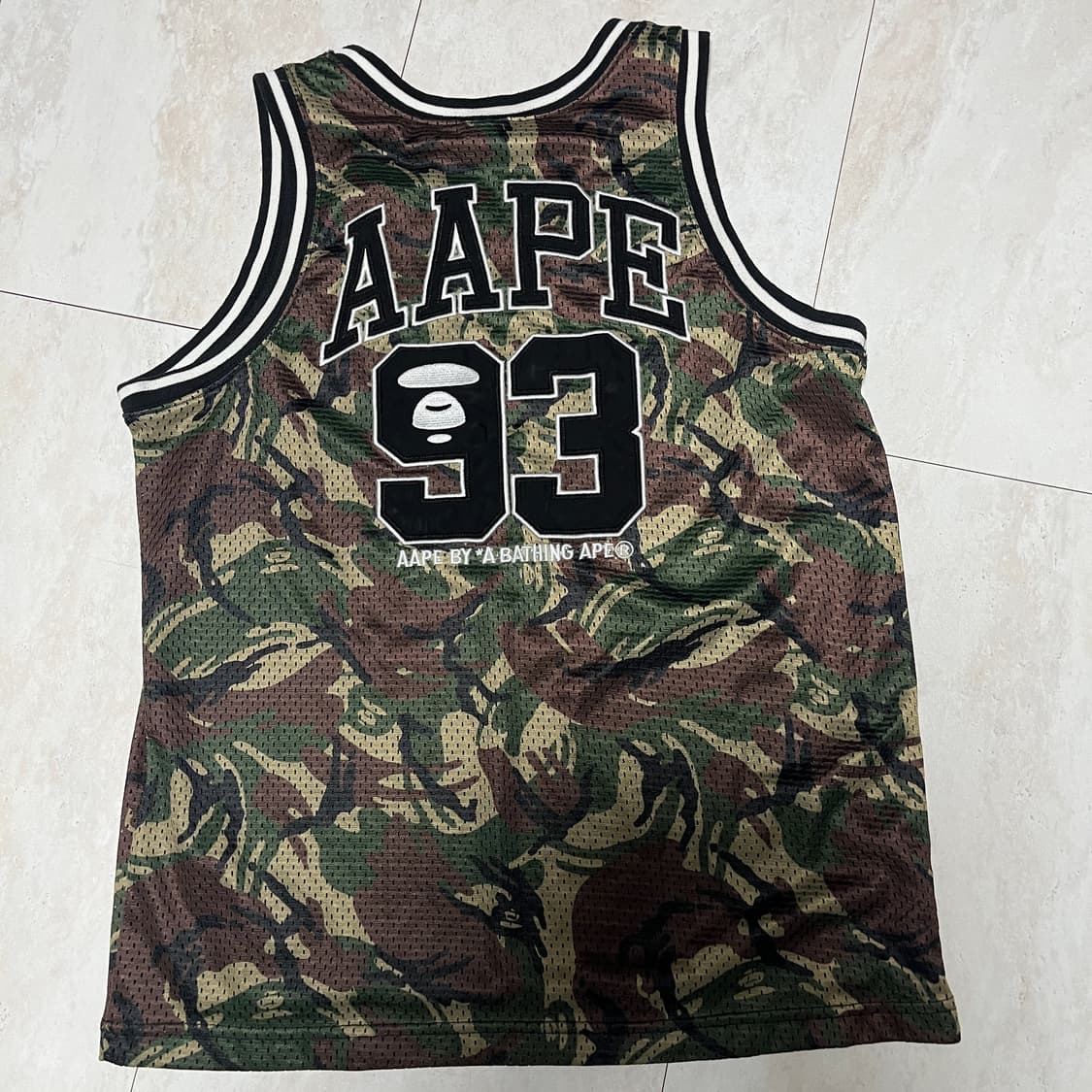 AAPE by BAPE X 챔피언 콜라보 메쉬 져지 나시 M 상품이미지4