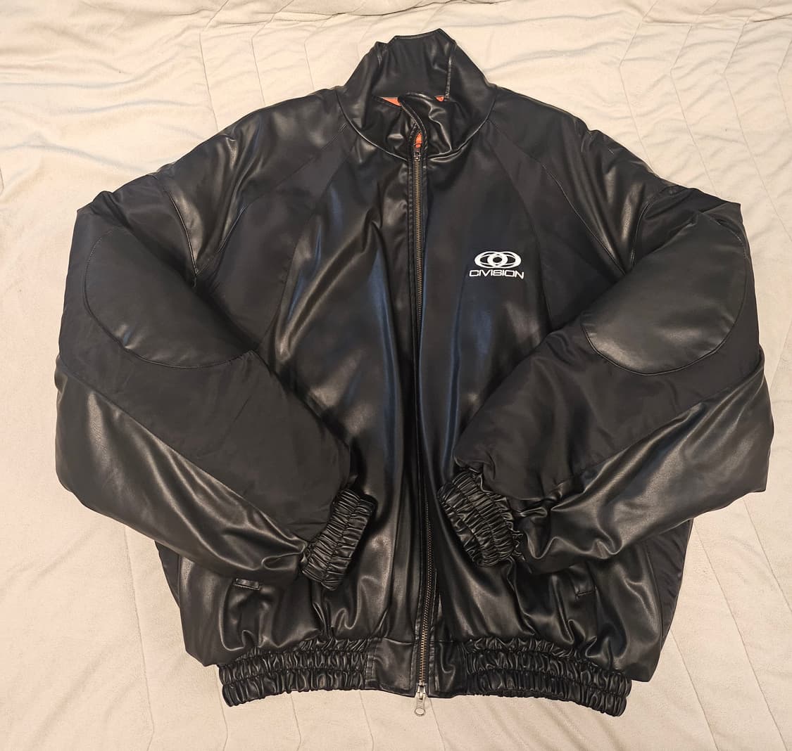 Civision by CSC 레더 믹스 봄버 자켓 2 상품이미지2