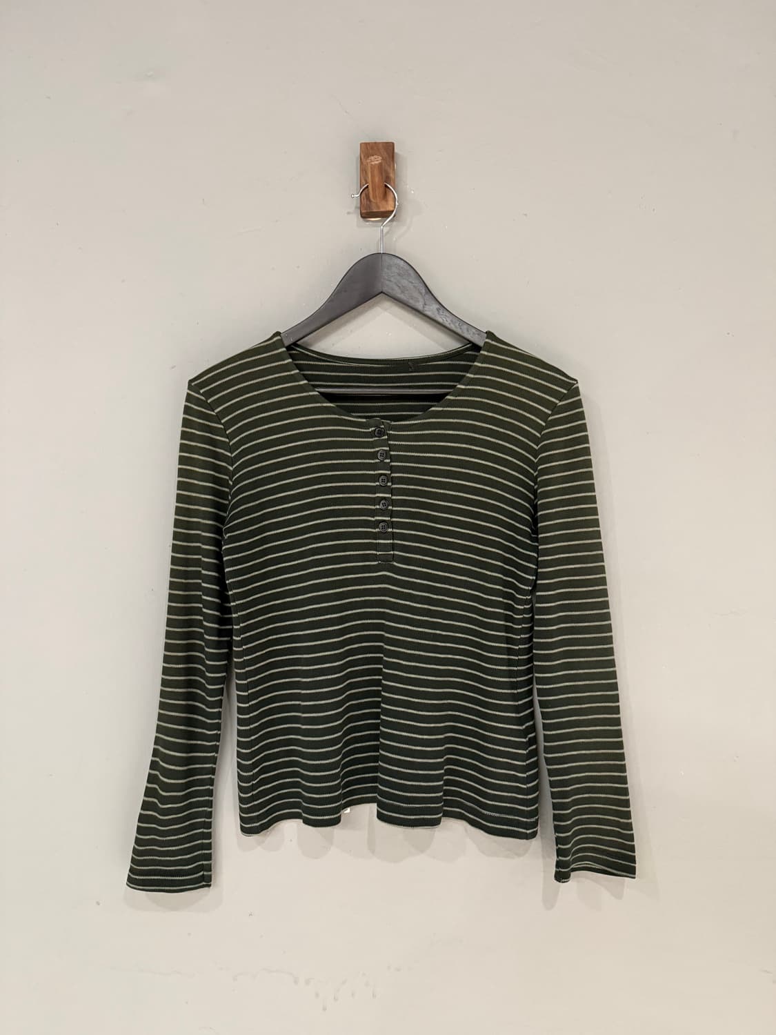 stripe pattern button-up long sleeve 상품이미지4