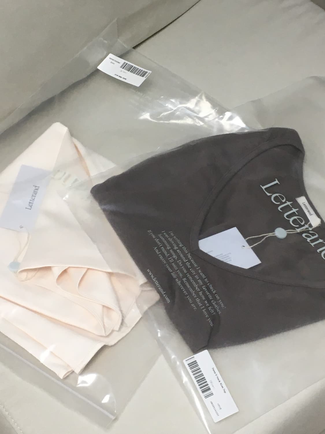 Letter and 레터앤 Satin Midi Skirt (Ivory) 상품이미지6