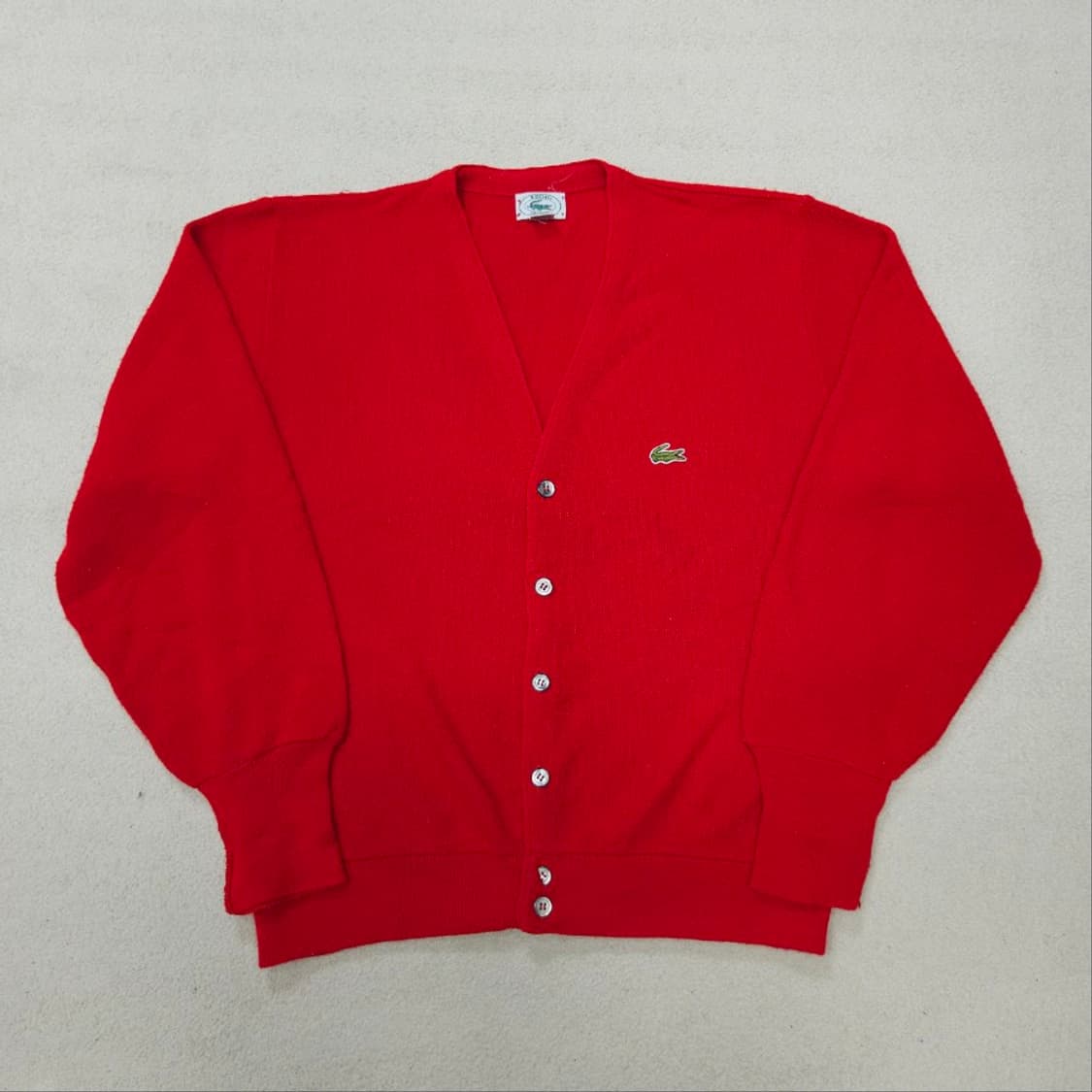 70s 라코스테 아크릴 가디건  made in usa 상품이미지2