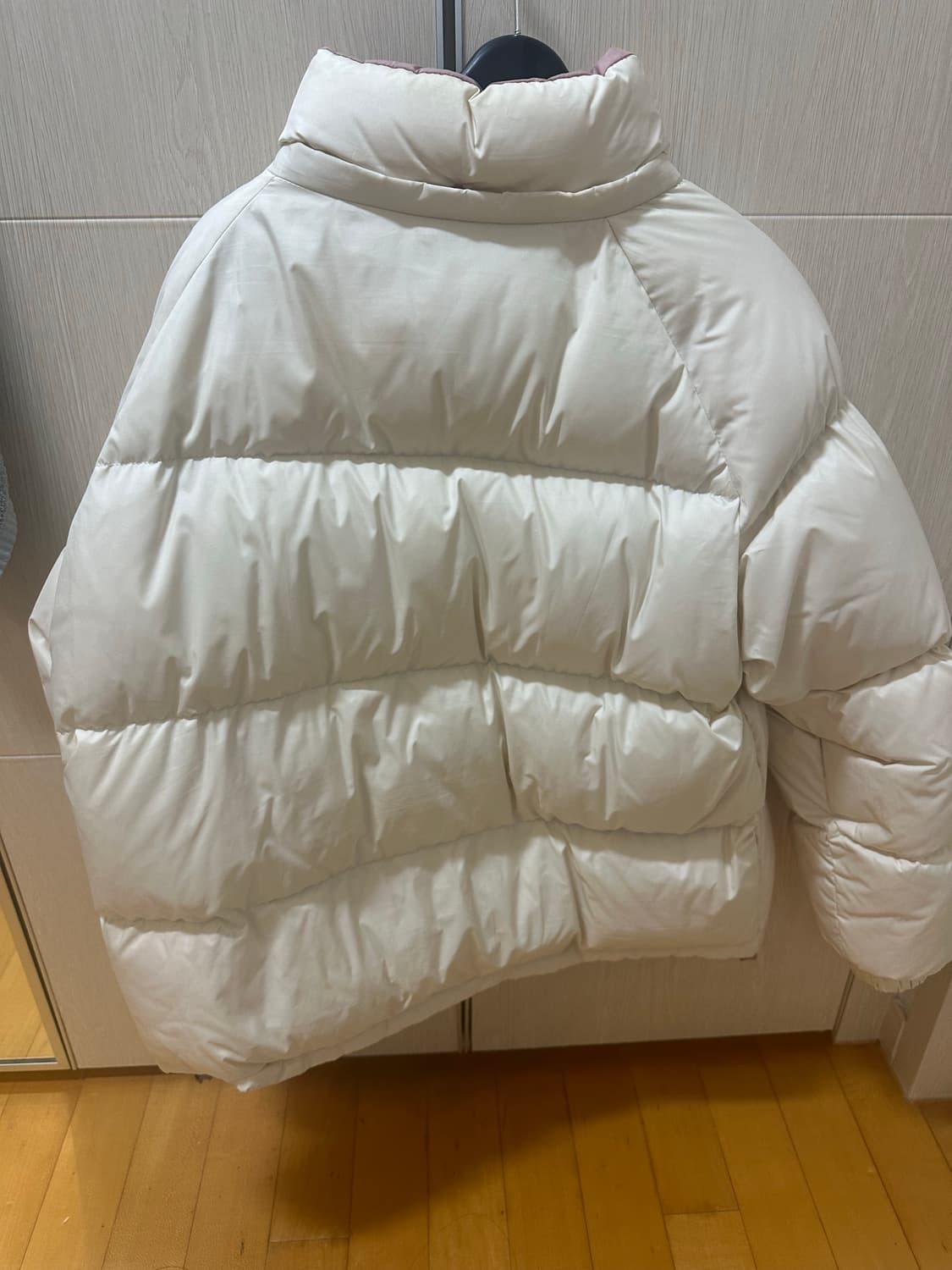 키르시 리버시블 숏패딩 아이보리 상품이미지3