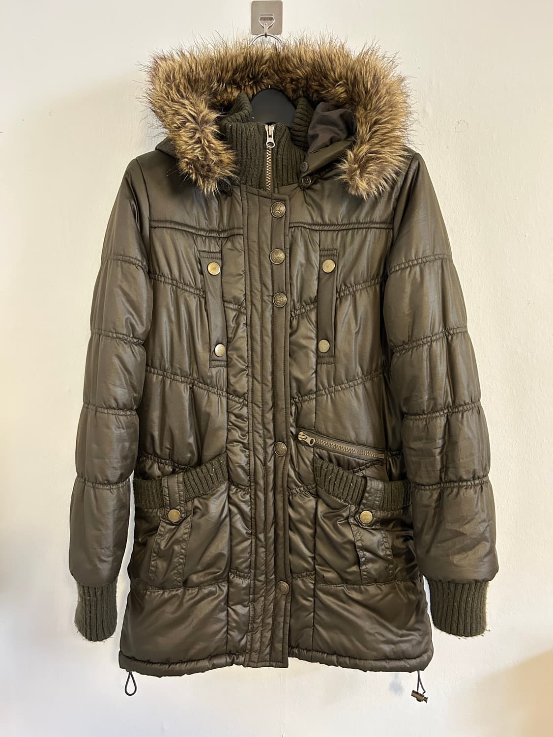 빈티지 JPN 하이브리드 퍼후드 롱 점퍼 상품이미지1