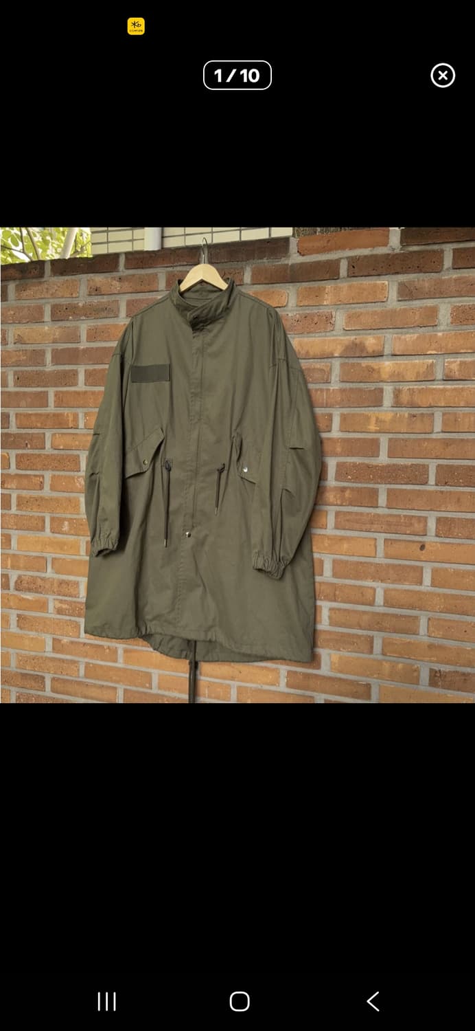 피쉬테일 야상 카키 상품이미지3