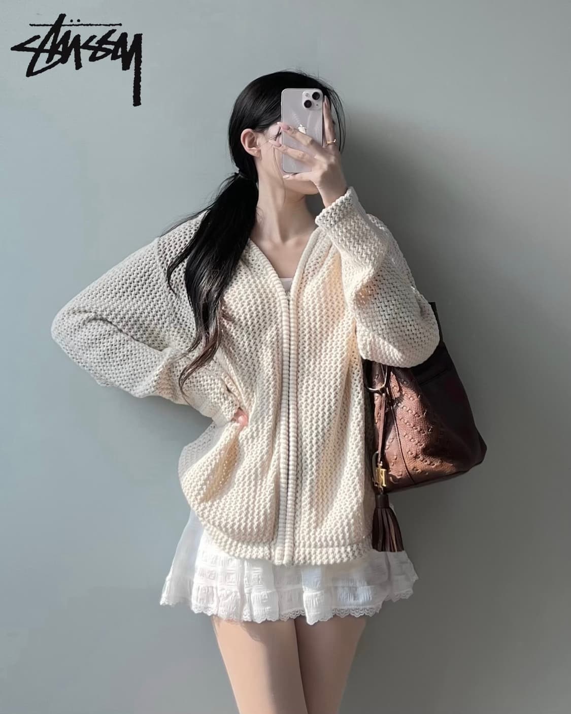 스투시 메쉬 후드집업 상품이미지2
