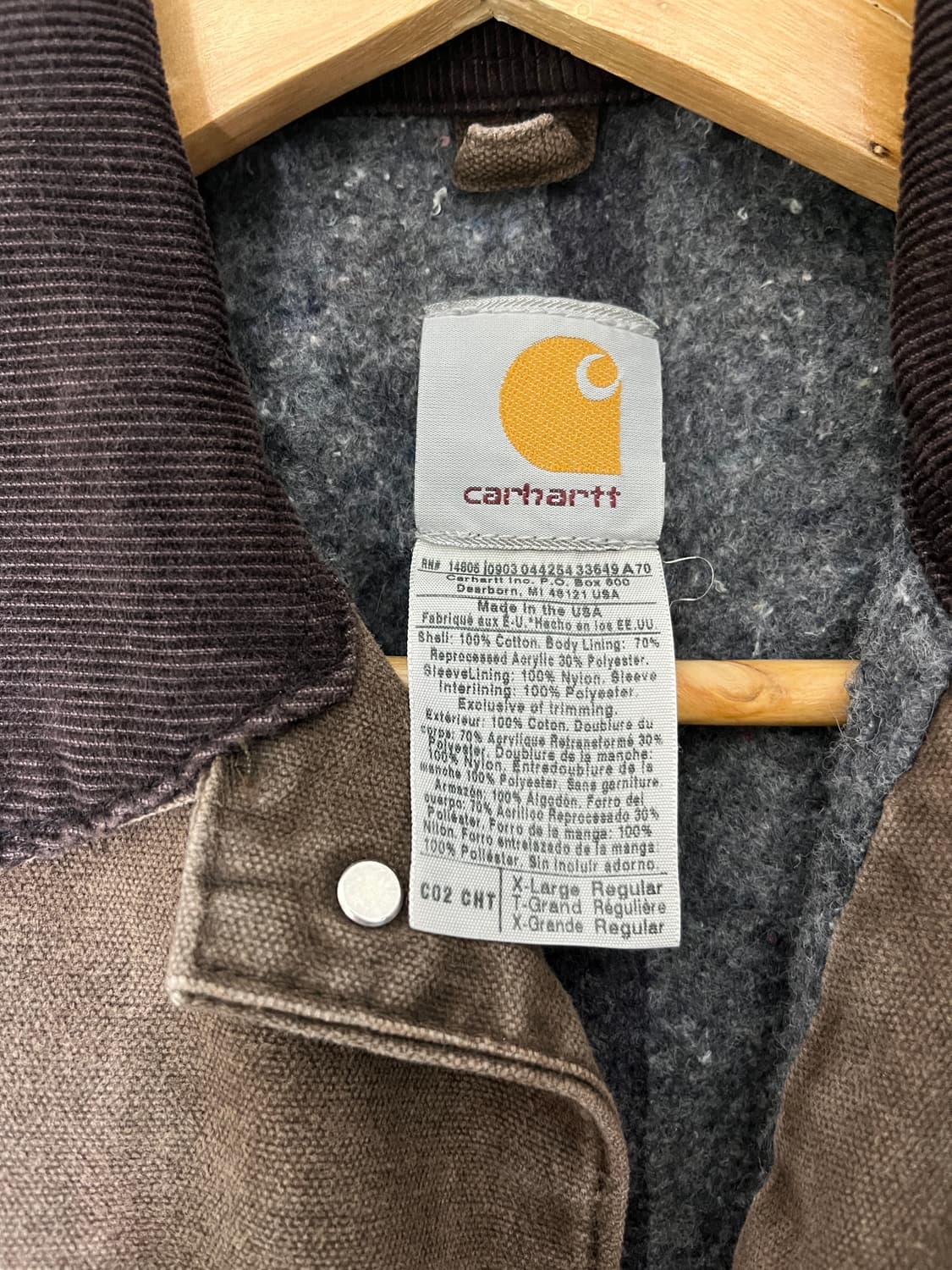 칼하트 초어코트 CO2 CHT 상품이미지4