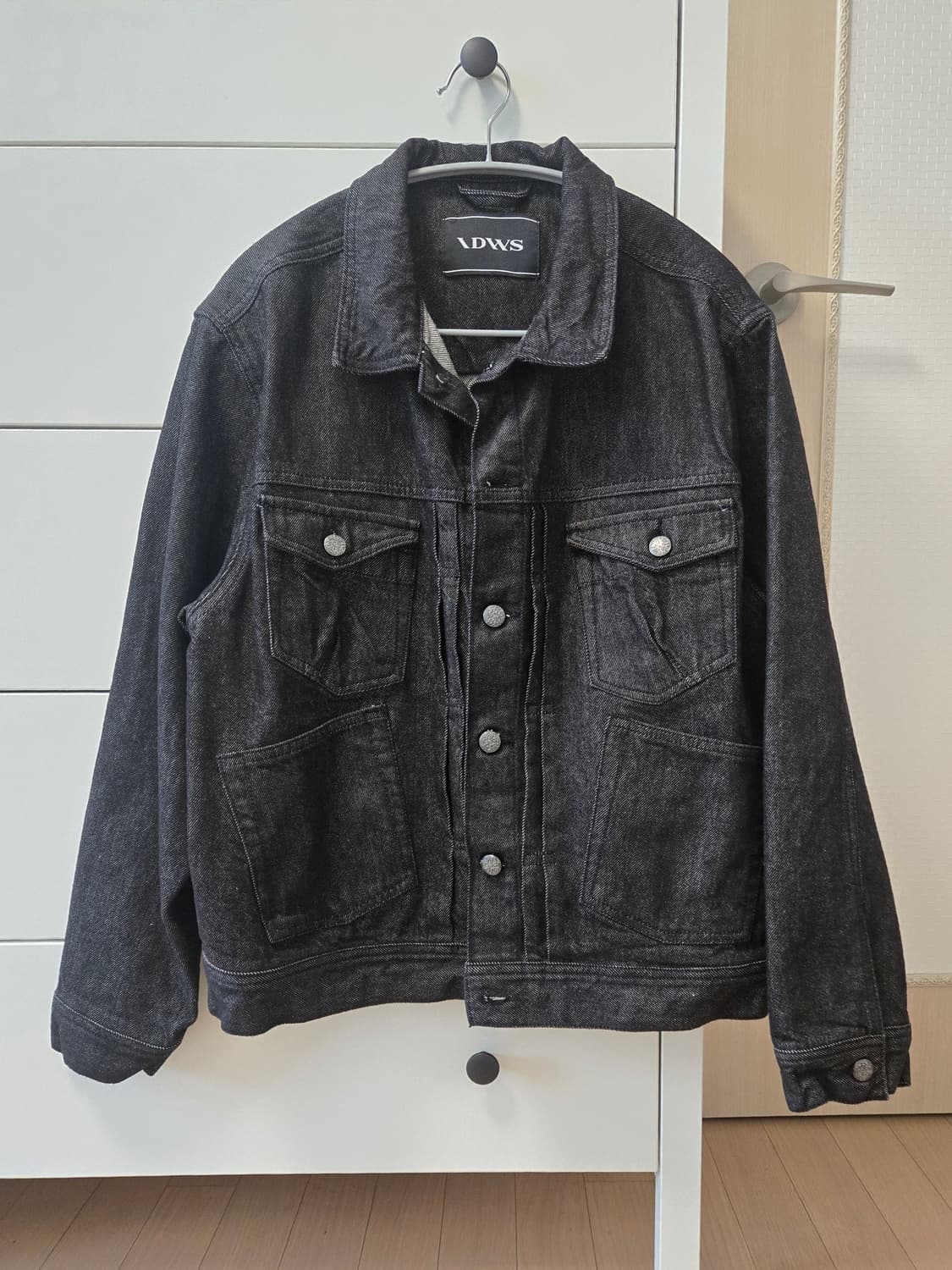 Bolly Raw Denim Jacket Black 상품이미지2