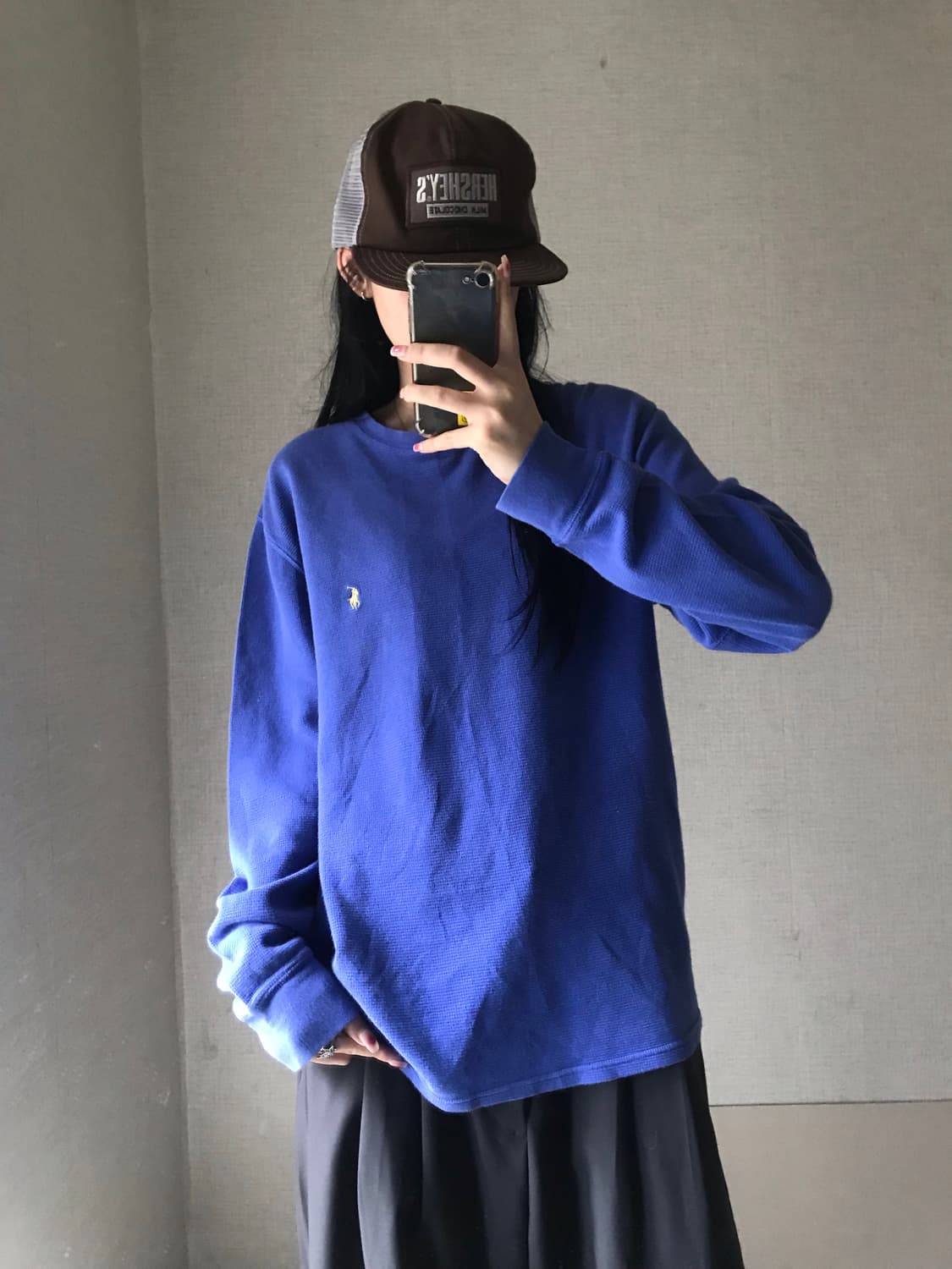 폴로 블루 와플 롱슬리브 상품이미지4