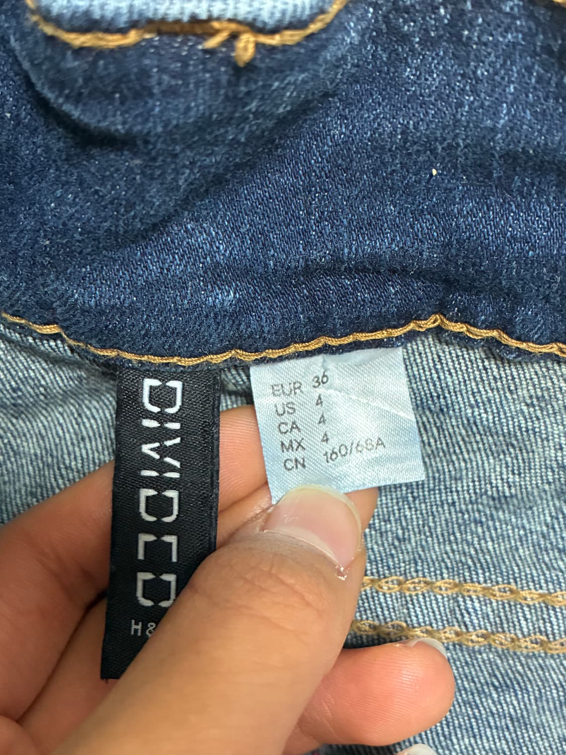 H&M 데님 미니스커트 상품이미지3