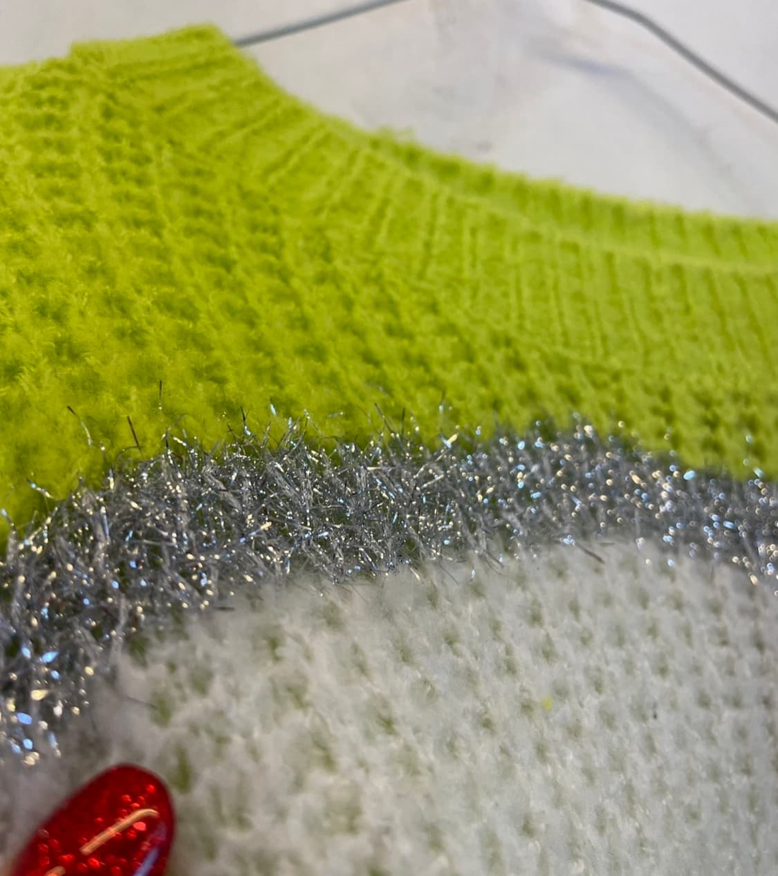 에고이스트 형광배색니트 연말룩데이트룩크리스마스룩 크리스마스니트 상품이미지4