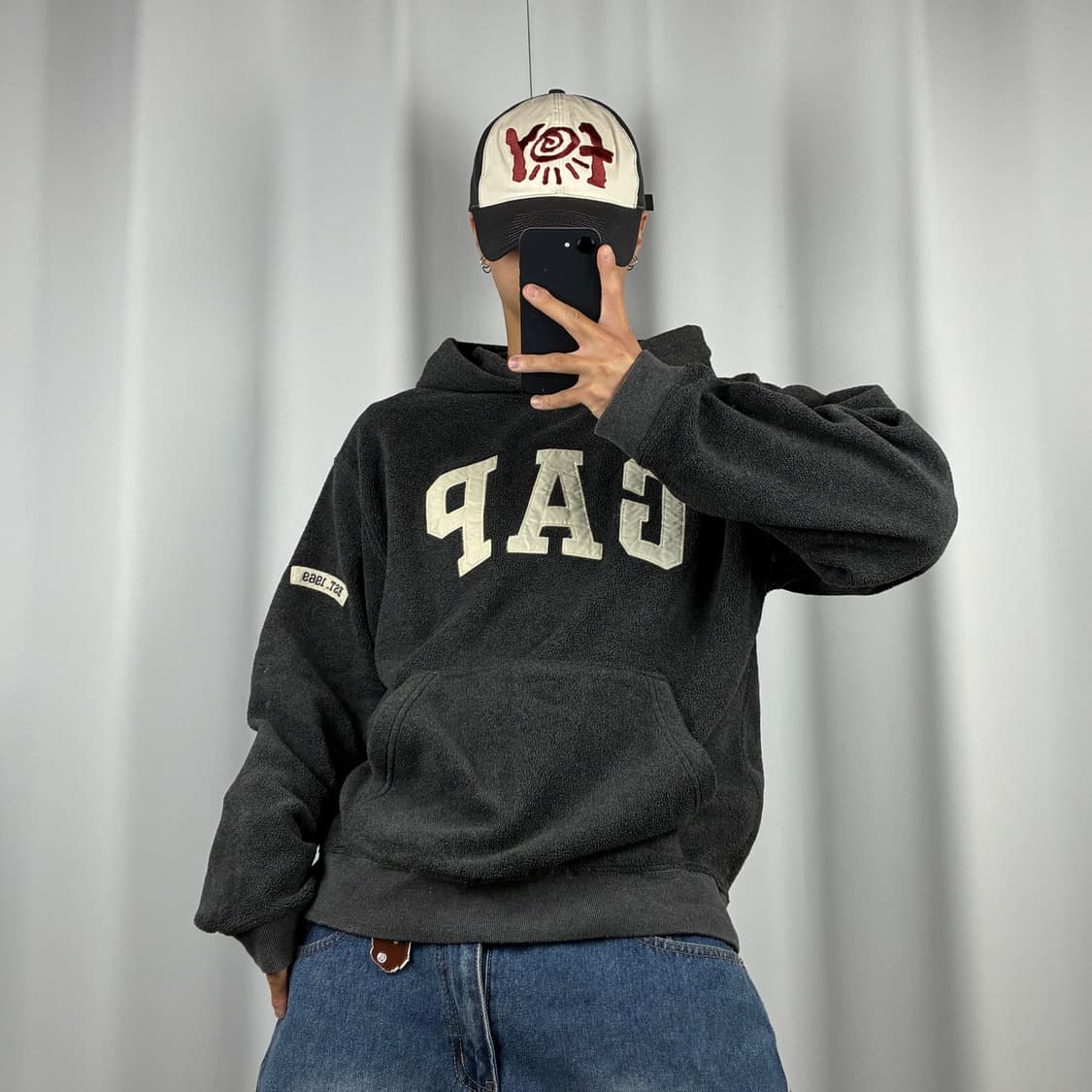 <GAP 1969 빈티지 플리스 후드티> No.1477 상품이미지2