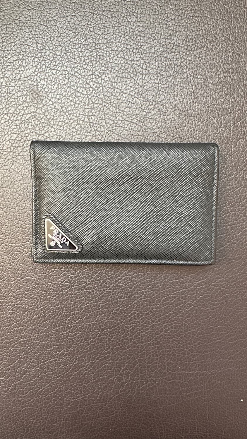 프라다 사피아노 레더 카드 홀더 블랙 상품이미지1