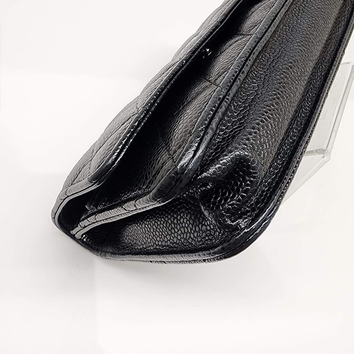 샤넬 WOC 캐비어 클래식 은장 블랙 #25 상품이미지5