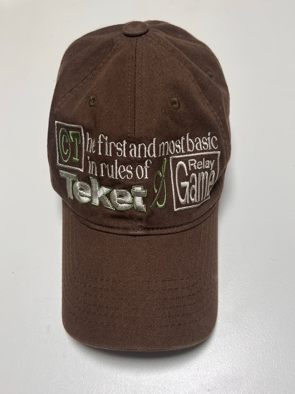 테켓 브라운 볼캡 상품이미지2