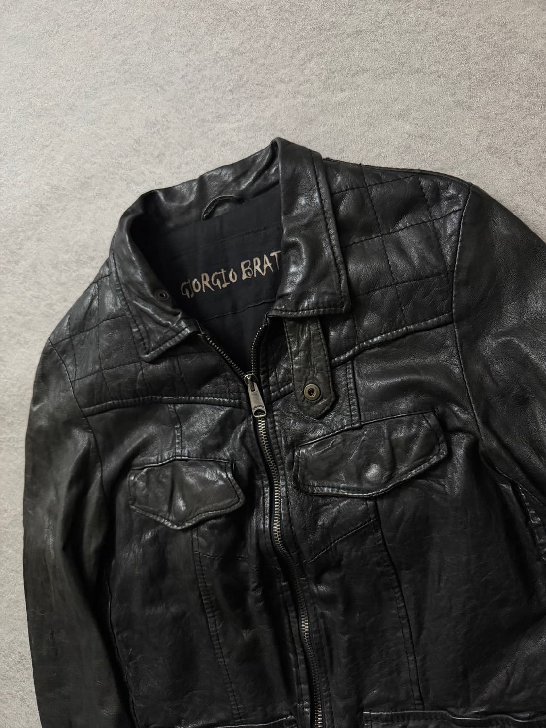 조르지오브라토 라이더 램스킨 자켓 상품이미지4