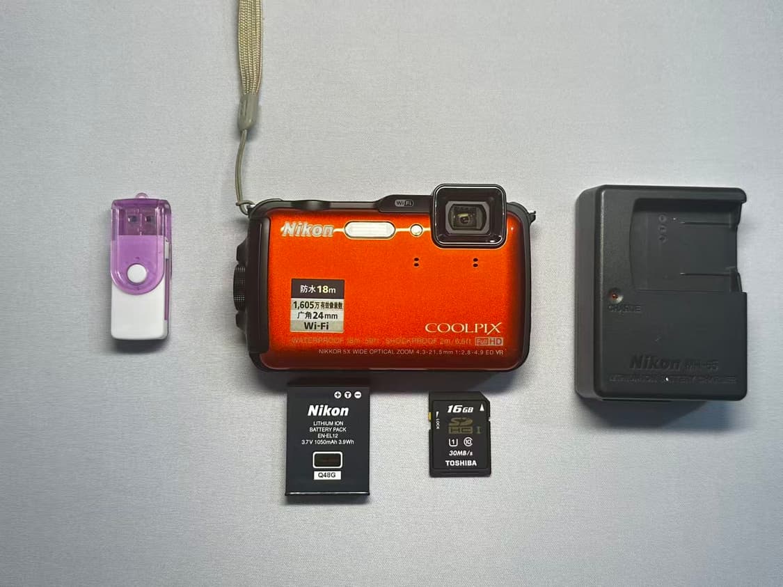 니콘 쿨픽스aw120(aw110) 오렌지 디카 상품이미지6