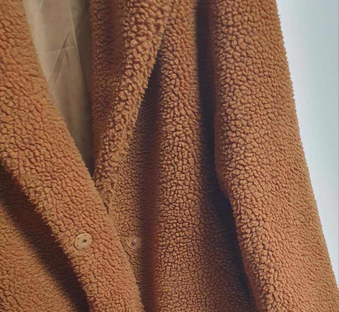 택포가 플라스틱아일랜드 코트 뽀글이 싱글버튼 무스탕코트 M 상품이미지5