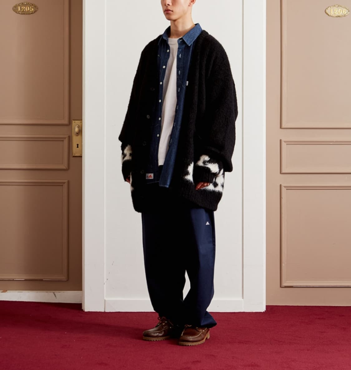 MISU A BARBE x BRICK  ALPACA CARDIGAN 상품이미지1