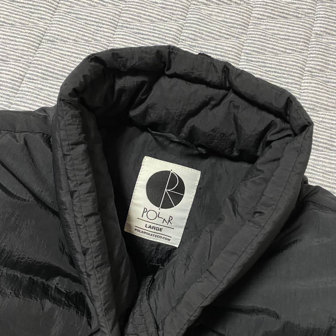 폴라스케이트 패딩 포켓 푸퍼 자켓 구스 다운 L 상품이미지2