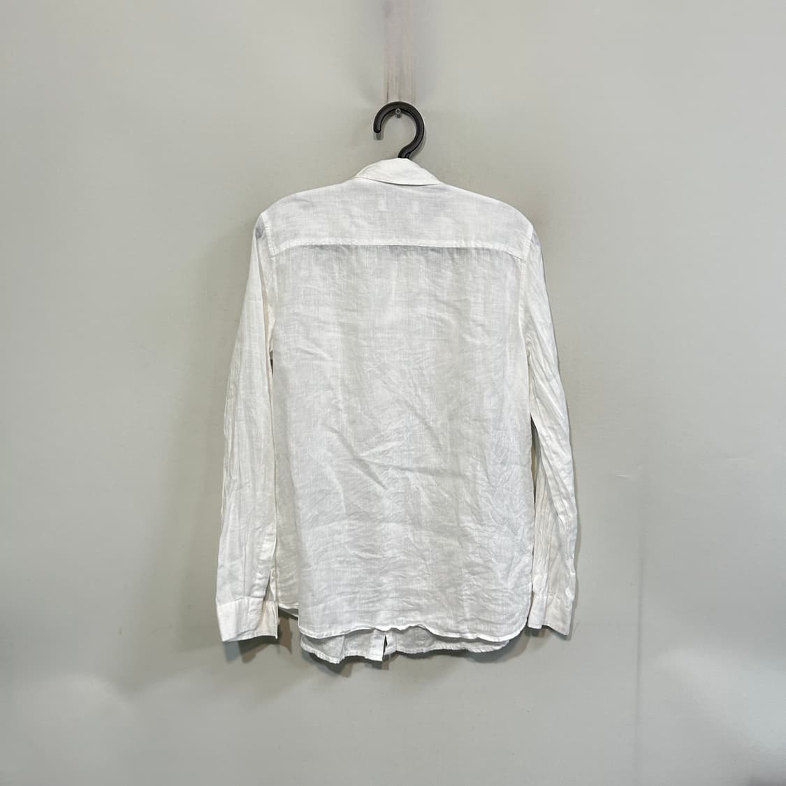 라코스테 여성 화이트 린넨 셔츠 남방 100 상품이미지3