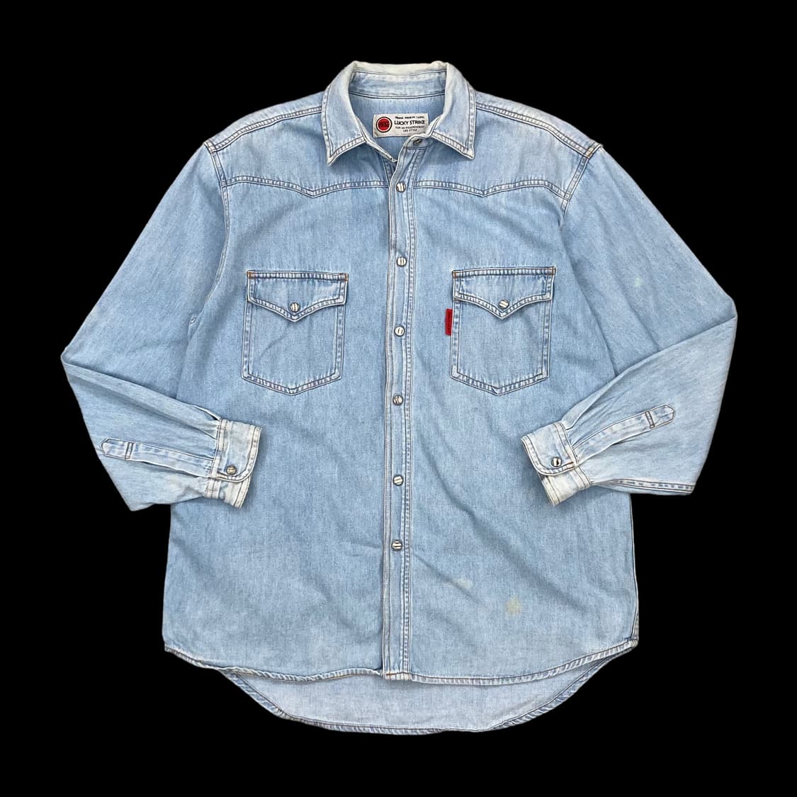 LUCKY STRIKE 빈티지 데님 웨스턴 셔츠 상품이미지1