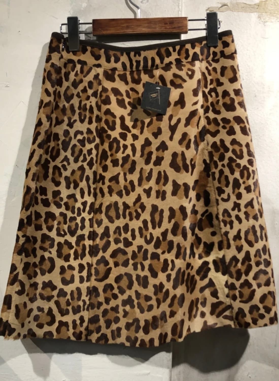 Prada brown leopard fur midi skirt 상품이미지4