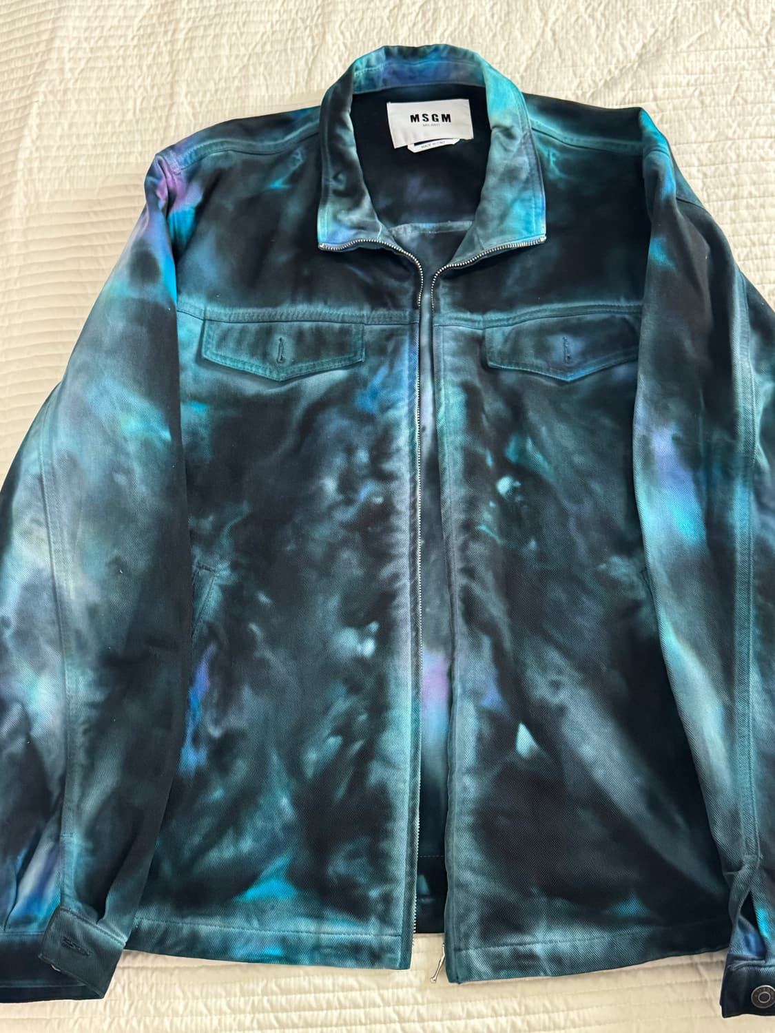 MSGM 워싱 데님자켓 청자켓 블루 48 상품이미지1