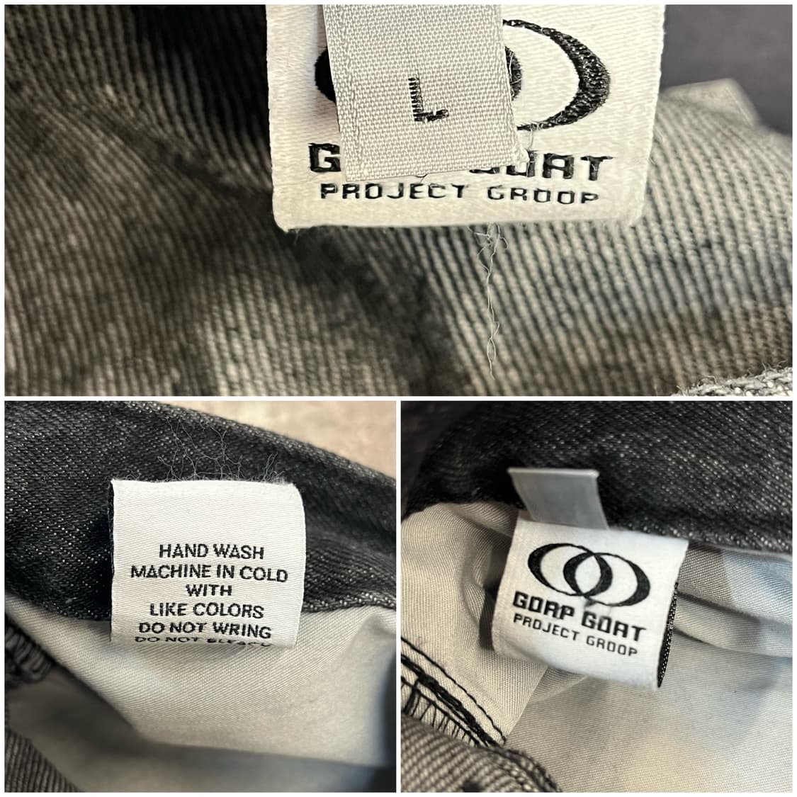 Gorp goat 흑청 데님 팬츠 L #csz3276 상품이미지3