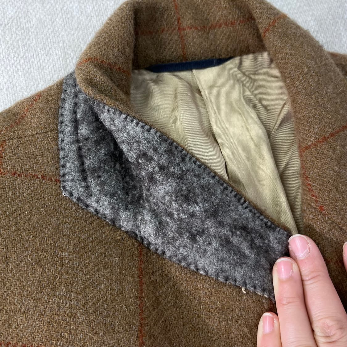 100 폴로랄프로렌 90s 울 체크 블레이저 자켓 상품이미지3