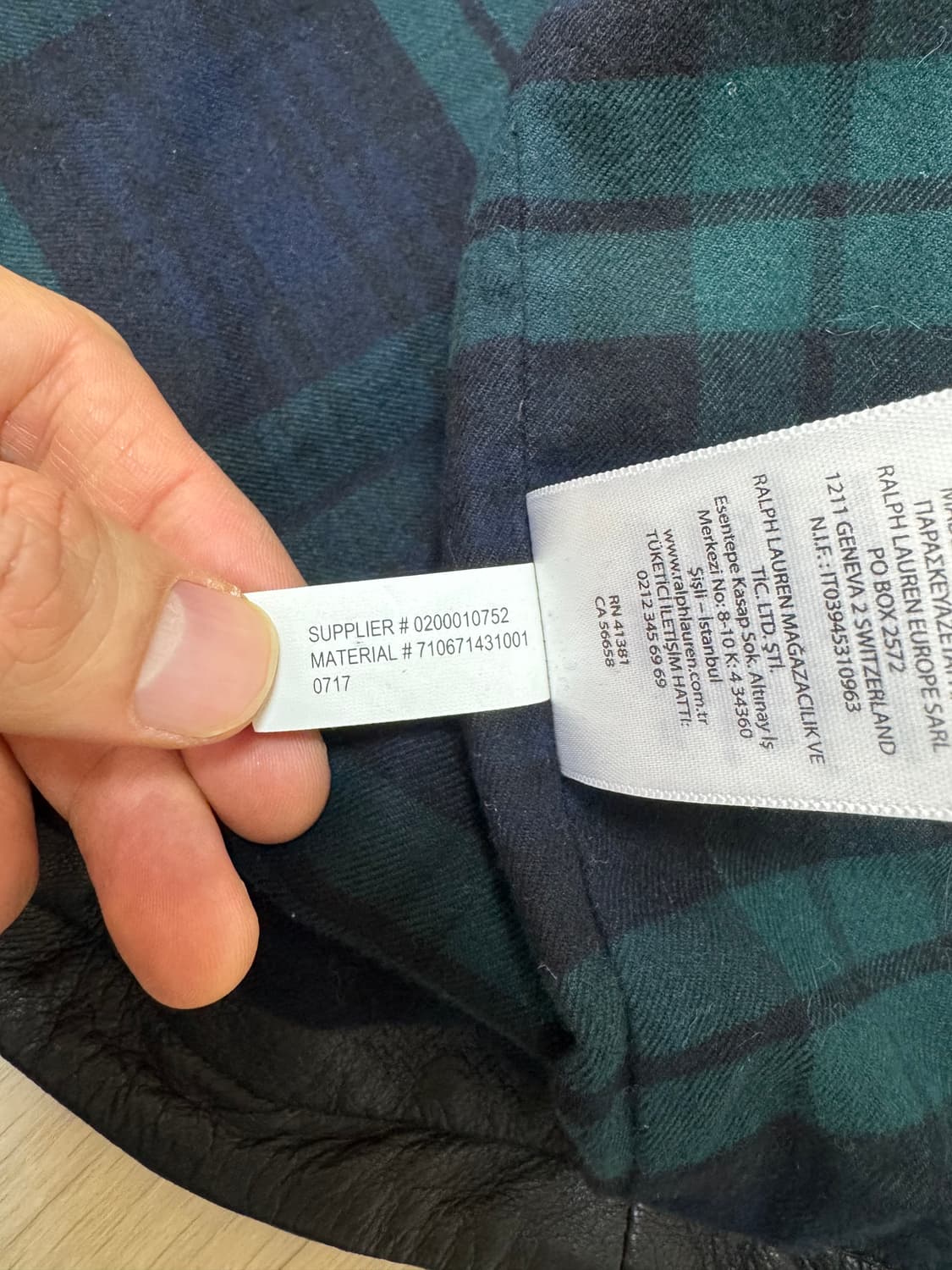 S 폴로 랄프로렌 맥스웰 램스킨 블랙 가죽 자켓 상품이미지9