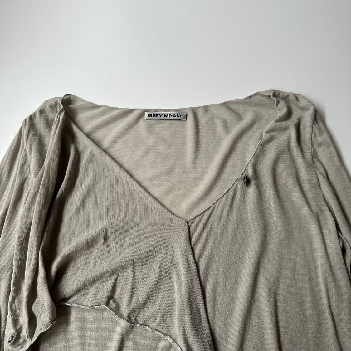 이세이미야케 issey miyake 큐프라 혼방 디테일 티셔츠 상품이미지3