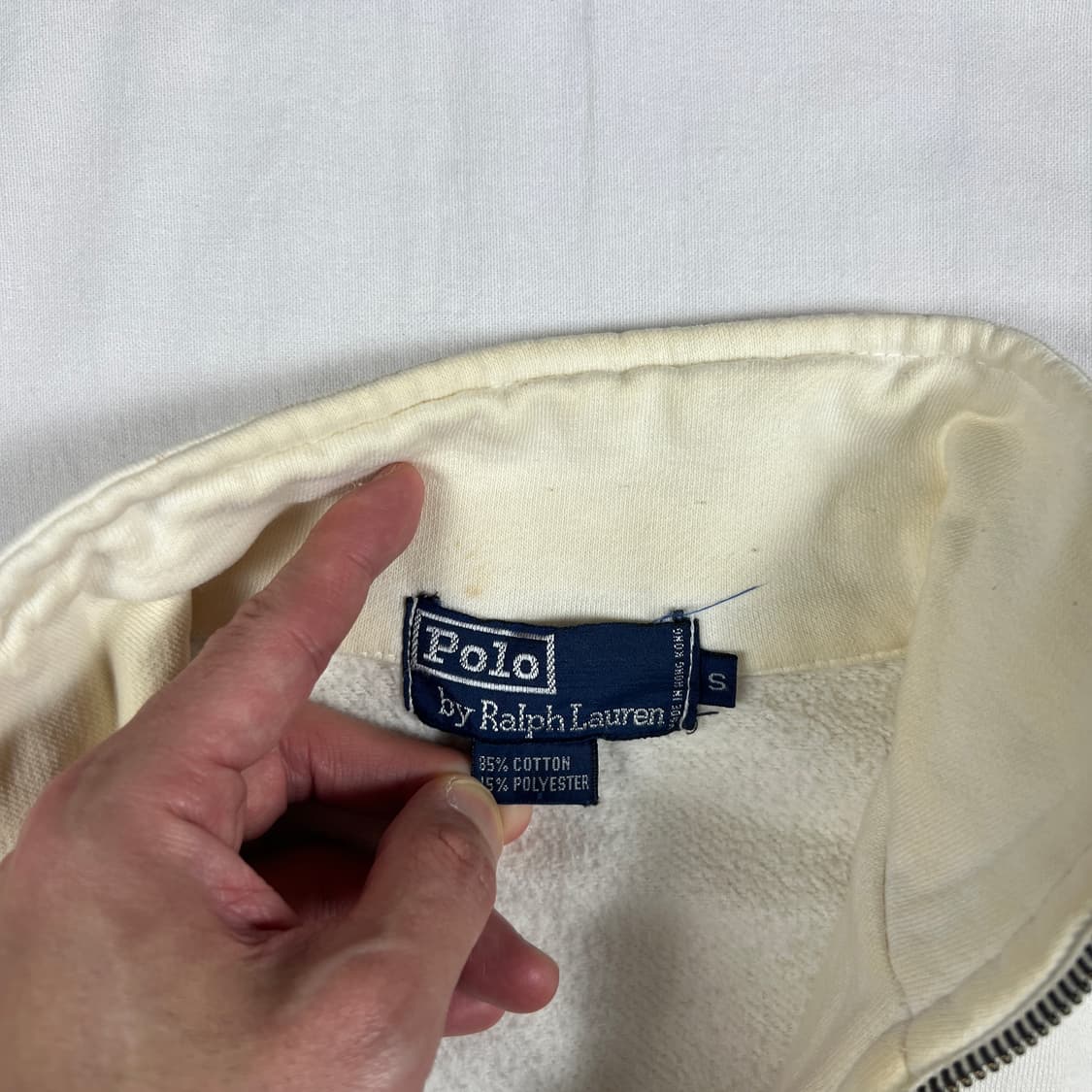 90‘s 폴로랄프로렌 polo usa 성조기 스웻 하프집업 상품이미지7