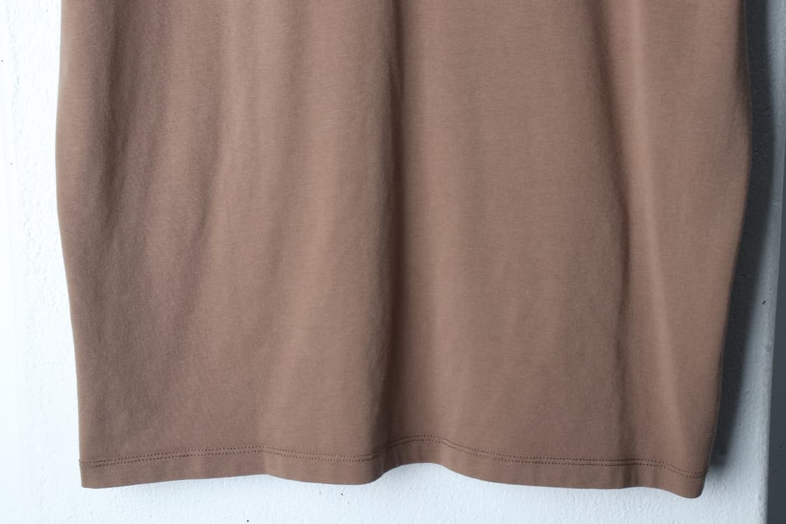 (L-XL) 자라 반팔 티셔츠 브라운 무지 기본-H31696 상품이미지4