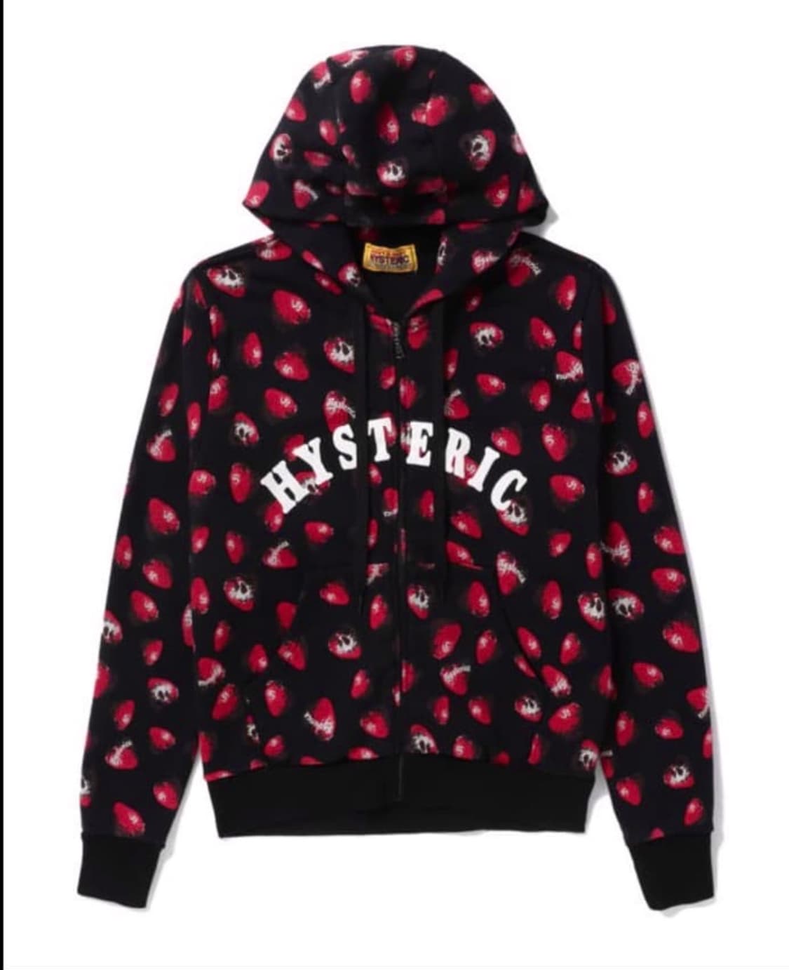 Hysteric glamour 스컬베리 딸기 후드집업 FREE 상품이미지1