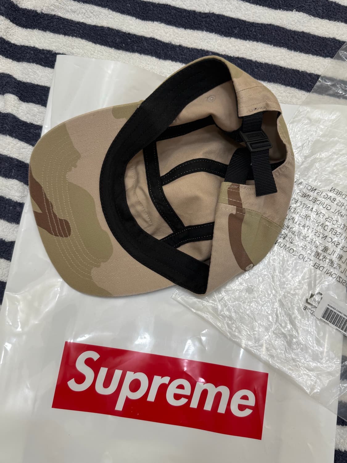 Supreme Washed Chino Twill Camp Cap 상품이미지2
