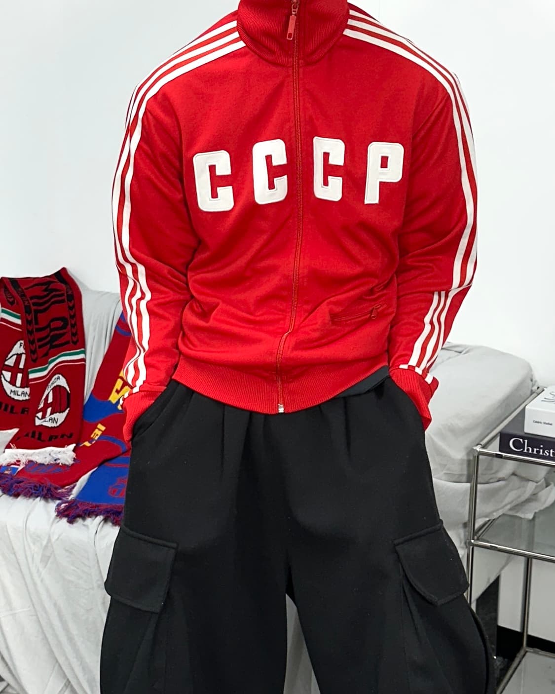 아디다스 cccp 레드 구소련 트랙탑 져지 M 상품이미지1