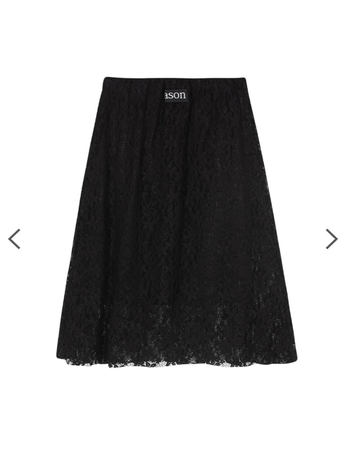 애즈온 ASON 레이스 미디 스커트 블랙KORI LACE MIDI SKI 상품이미지3