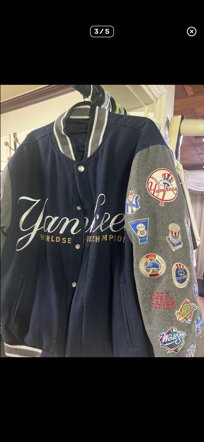 제프 해밀턴 X MLB 뉴욕 양키스 바시티 자켓 상품이미지3