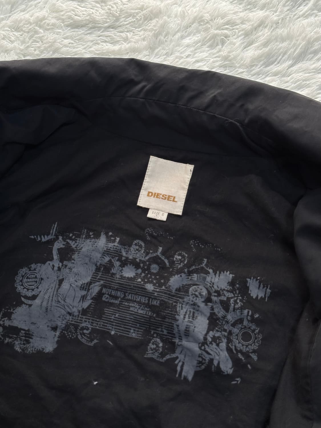 Diesel 블랙 라이더 자켓 S 상품이미지6