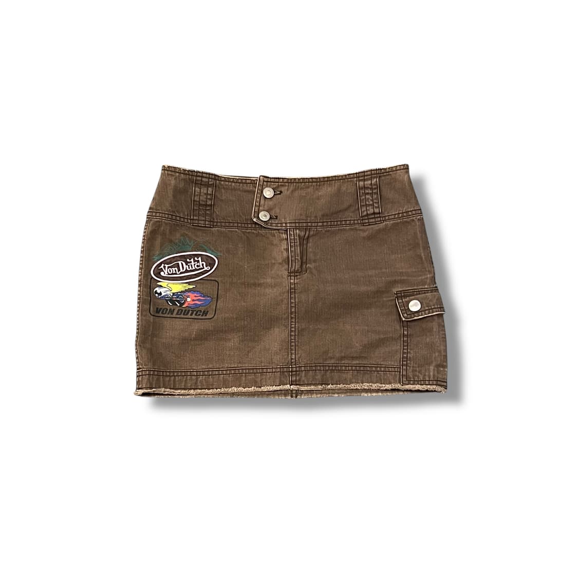  본더치 패치 그래픽 데님 스커트 y13932 상품이미지2