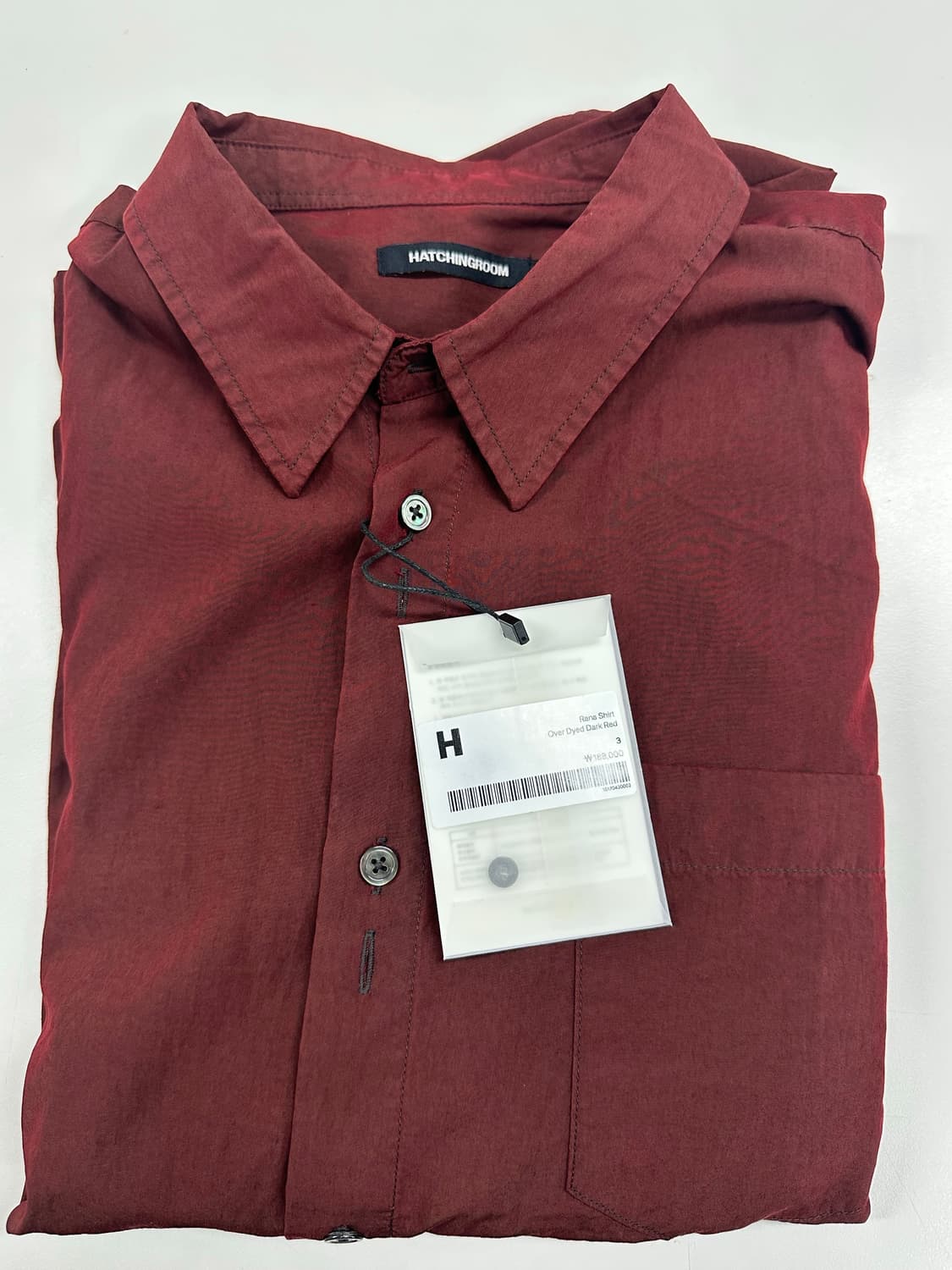 (3) 해칭룸 Rana Shirt Over Dyed Dark Red 상품이미지2