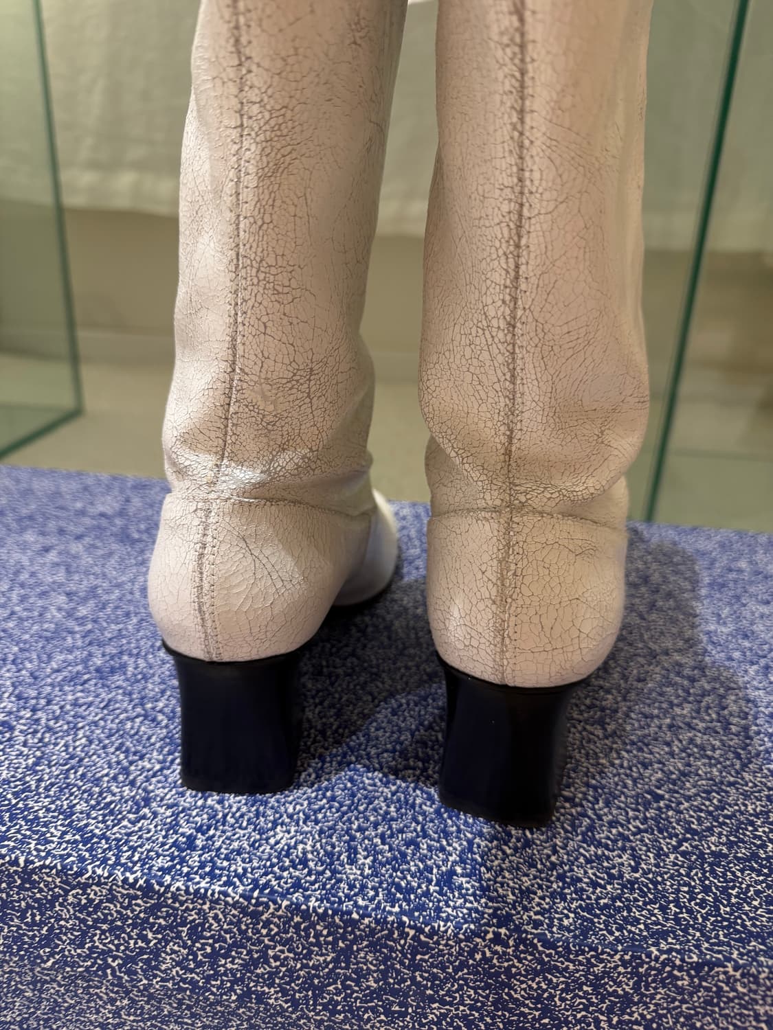 팔로마울 no 1751 졸린 레더 롱 부츠 화이트 상품이미지6