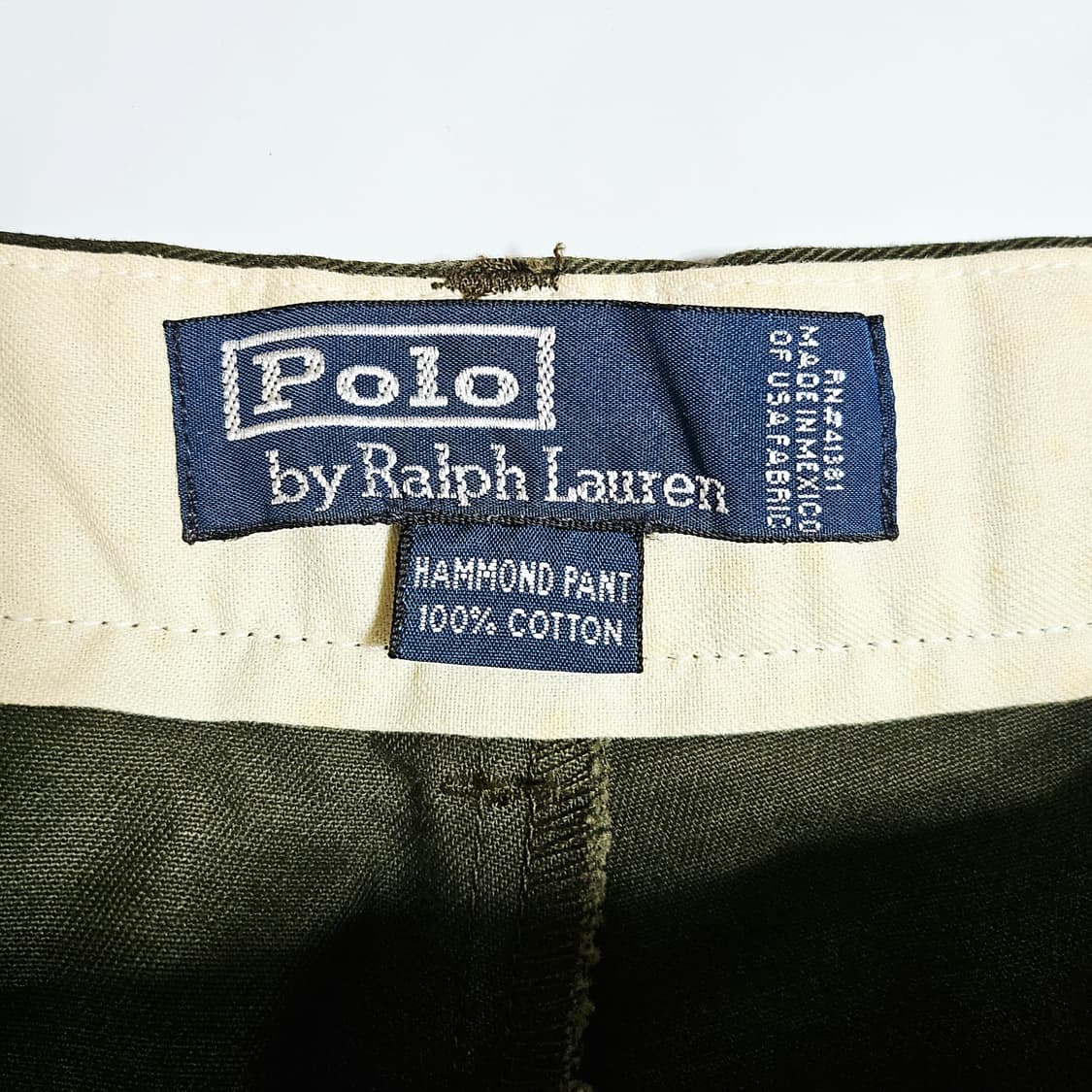 [35][폴로 랄프로렌] 90's 하몬드 투플리츠 클래식 치노팬츠 상품이미지7