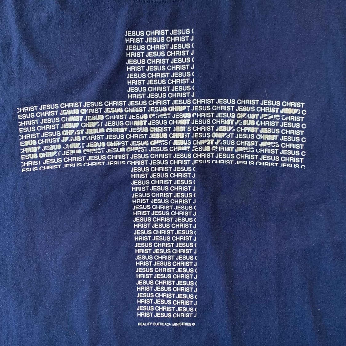 빈티지 Jesus Christ 크로스 티셔츠 상품이미지4