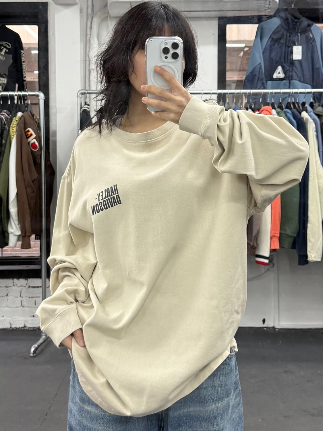 할리데이비슨 오버핏 롱슬리브 상품이미지3