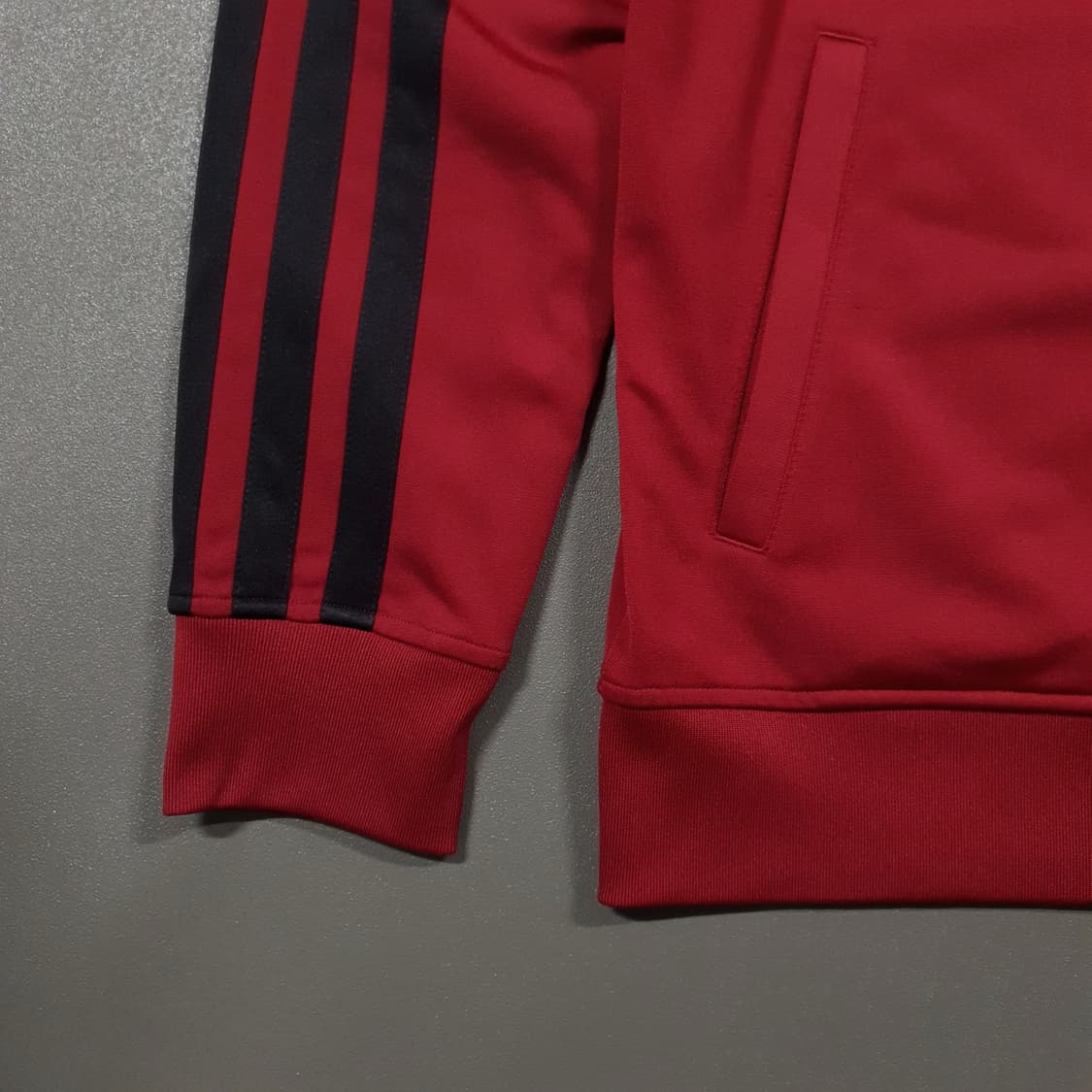 아디다스 희귀 대장급 NBA 마이애미 히트 버건디 트랙탑 볼드 삼선 져지 상품이미지3