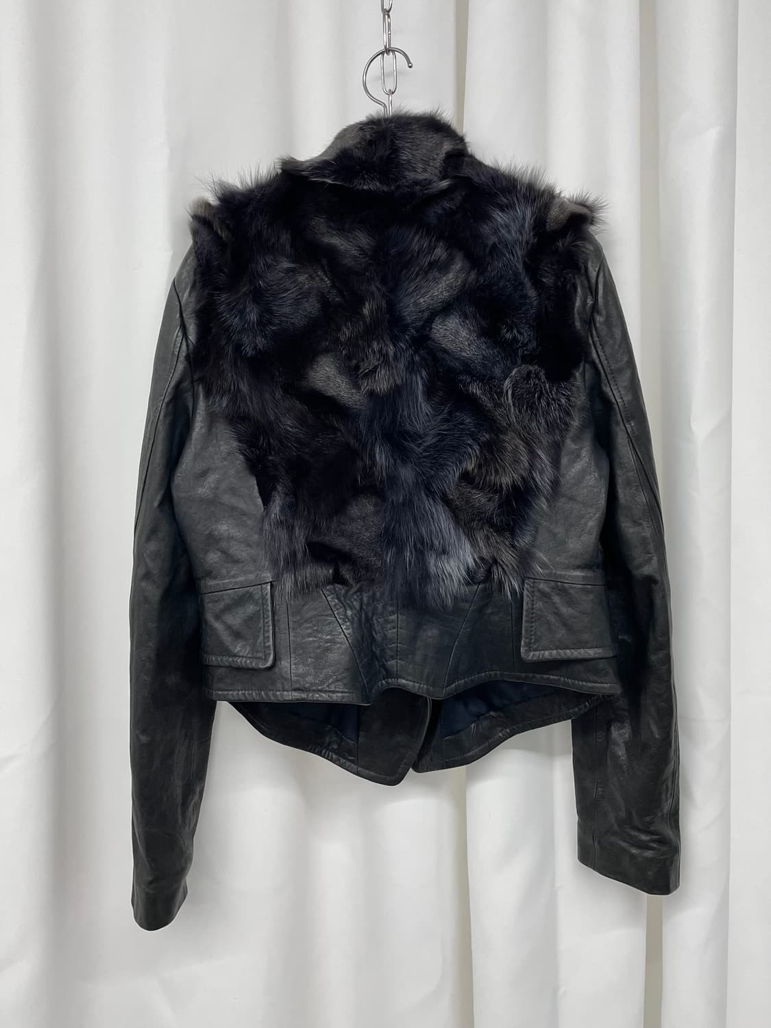 딥블루 폭스 퍼자켓 상품이미지7