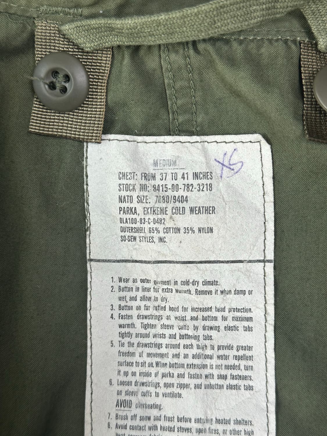 OG M65 개파카 피쉬테일 m사이즈 상품이미지7