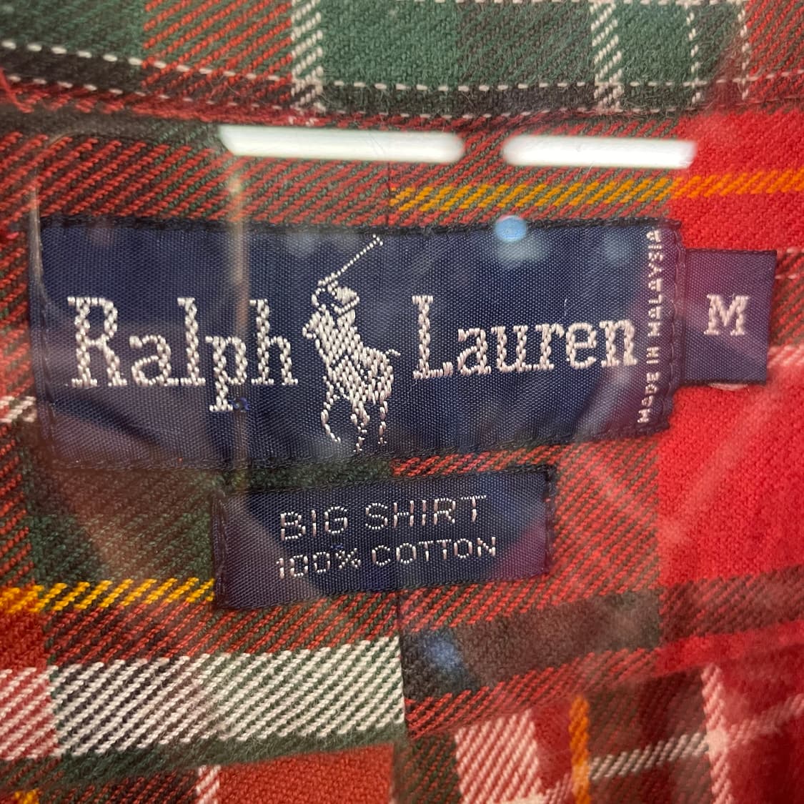 90s 폴로 랄프로렌 체크 패턴 빅 셔츠 상품이미지9