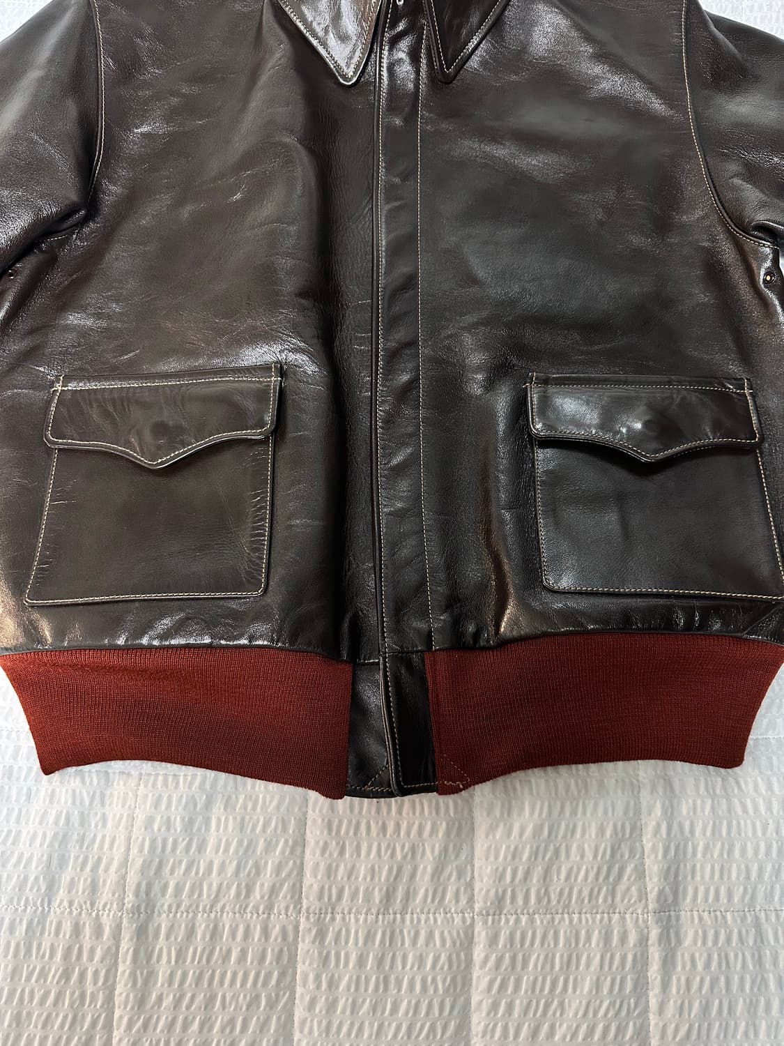 [44] 버즈릭슨 A-2 플라이트 자켓 레드립 상품이미지7